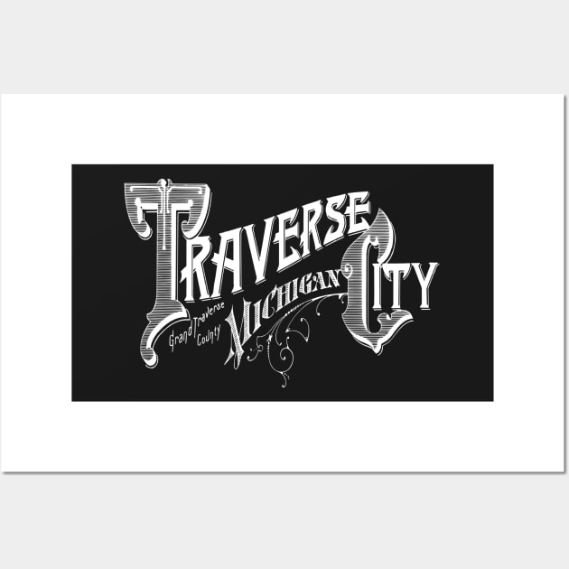 Vintage Traverse City, MI Wall Art by DonDota